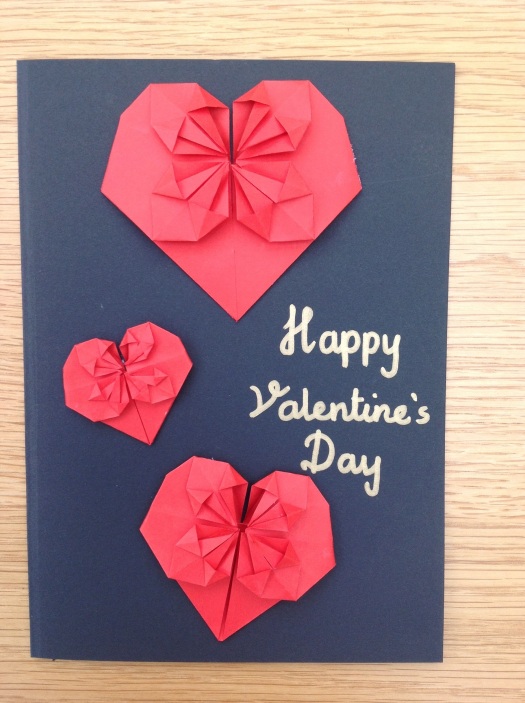 Valentine's card with message